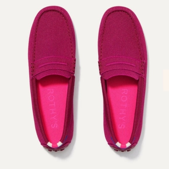 Rothy’s Driving Loafer Raspberry size 7.5 NEW